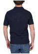 Thumbnail Polo en coton biologique marine uni avec une coupe droite et un col à revers - Image 2