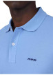 Thumbnail Polo en coton biologique lavande uni avec une coupe droite et un col à revers - Image 3