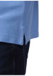Thumbnail Polo en coton biologique lavande uni avec une coupe droite et un col à revers - Image 4
