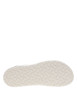 Thumbnail Tennis blanches en cuir à talon plat avec renfoncement effet copeaux et à lacets - Image 11