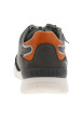 Thumbnail Sneakers grises anthracite à semelle plate et à lacets plats avec un zip - Image 6