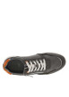 Thumbnail Sneakers grises anthracite à semelle plate et à lacets plats avec un zip - Image 4
