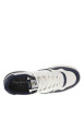 Thumbnail Sneakers marine et blanches à semelle plate et à lacets plats - Image 4