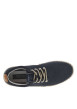 Thumbnail Sneakers en cuir marine en daim à semelle plate et à lacets ronds - Image 4