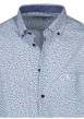 Thumbnail Chemise en coton blanche à minis motifs avec un col américain - Image 3
