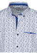 Thumbnail Chemise à manches courtes en coton mélangé blanche liberty à coupe regular fit - Image 3