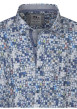 Thumbnail Chemise en coton bleue imprimée à coupe regular fit avec un aspect gaze de coton - Image 3