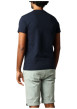Thumbnail T-shirt en coton marine imprimé avec un col rond et une coupe droite - Image 2