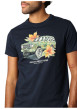 Thumbnail T-shirt en coton marine imprimé avec un col rond et une coupe droite - Image 3