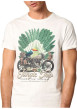 Thumbnail T-shirt en coton blanc imprimé avec une coupe droite et un col rond - Image 3