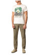Thumbnail T-shirt en coton blanc imprimé avec une coupe droite et un col rond - Image 5