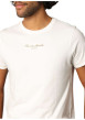 Thumbnail T-shirt en coton écru imprimé avec un col rond et une coupe droite - Image 3