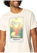 Thumbnail T-shirt en coton beige imprimé avec un col rond et une coupe droite - Image 3