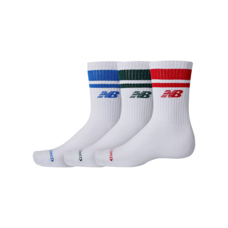 Chaussettes hautes en coton mélangé blanches...