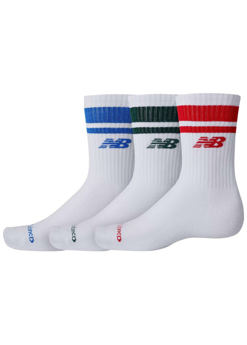 Chaussettes hautes en coton mélangé blanches unies avec une coupe haute