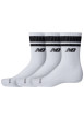 Thumbnail Chaussettes hautes en coton mélangé blanches unies à coupe haute