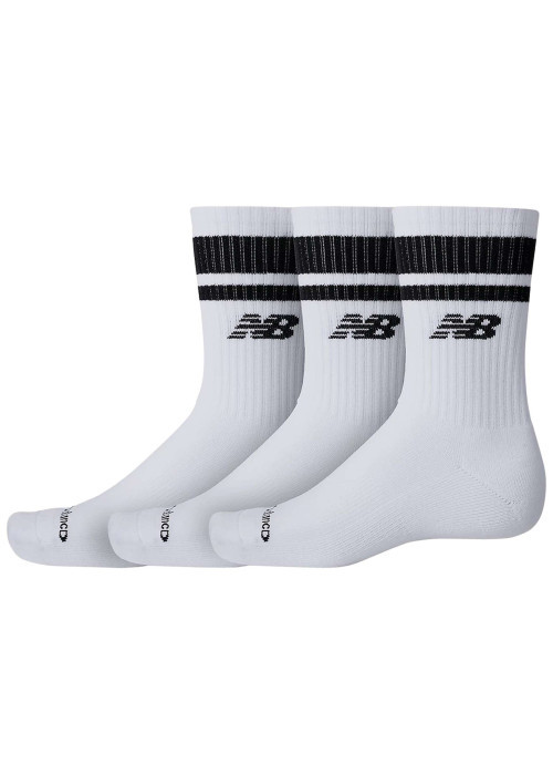 Chaussettes hautes en coton mélangé blanches unies à coupe haute