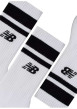 Thumbnail Chaussettes hautes en coton mélangé blanches unies à coupe haute - Image 3