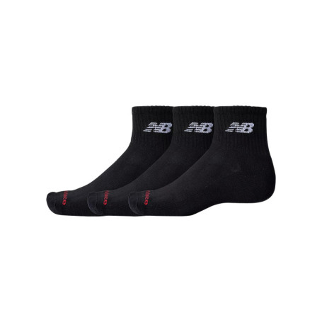 Chaussettes en coton mélangé noires unies avec...