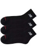 Thumbnail Chaussettes en coton mélangé noires unies avec une coupe mi-haute - Image 2
