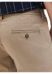 Thumbnail Pantalon chino New Miles en coton biologique mélangé beige uni à coupe slim - Image 3
