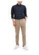Thumbnail Pantalon chino New Miles en coton biologique mélangé beige uni à coupe slim - Image 4