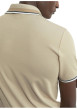 Thumbnail Polo en coton beige en maille piquée à coupe droite avec un col à revers - Image 4