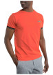 Thumbnail T-shirt manches courtes en coton orange uni avec une coupe droite