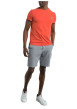 Thumbnail T-shirt manches courtes en coton orange uni avec une coupe droite - Image 2