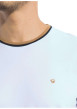 Thumbnail T-shirt en coton blanc uni avec une coupe droite et un col rond - Image 4