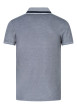 Thumbnail Polo en coton marine en maille piquée avec un col à revers et une coupe droite - Image 2