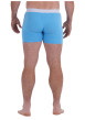 Thumbnail Lot de 2 boxers classiques en coton bleu unis avec une coupe fermée - Image 4
