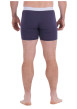 Thumbnail Lot de 2 boxers classiques en coton bleu unis avec une coupe fermée - Image 7