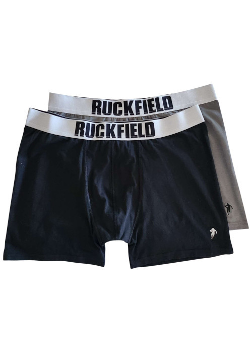 Lot de 2 boxers classiques en coton multicolore unis avec une coupe fermée