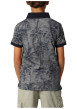 Thumbnail Polo en coton bleu marine rayé à imprimé palmiers avec une coupe droite - Image 3