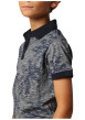 Thumbnail Polo en coton bleu marine rayé à imprimé palmiers avec une coupe droite - Image 4