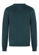 Thumbnail Pull en coton vert à maille jersey et coupe droite avec un col v - Image 2