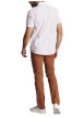 Thumbnail Chemise à manches courtes en coton blanche à rayures avec une coupe regular fit - Image 2