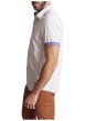 Thumbnail Chemise à manches courtes en coton blanche à rayures avec une coupe regular fit - Image 4