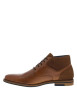Thumbnail Bottines camel à bout droit avec un zip sur le côté et à talon décroché bas - Image 2
