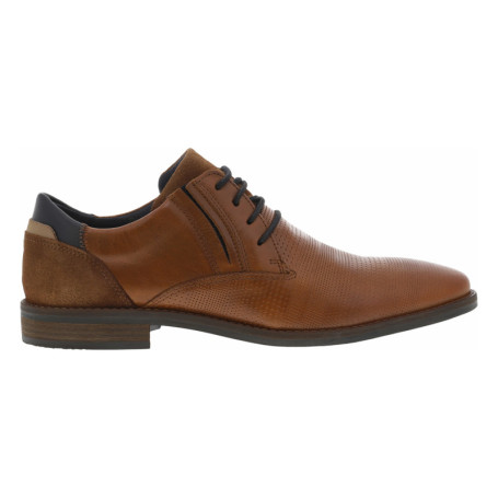 Derbies en cuir camel à bout droit et à talon...