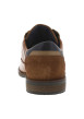 Thumbnail Derbies en cuir camel à bout droit et à talon décroché bas avec des lacets ronds - Image 6