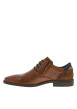 Thumbnail Derbies en cuir camel à bout droit et à talon décroché bas avec des lacets ronds - Image 2