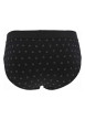 Thumbnail Lot de 2 slips en coton noir uni avec une coupe fermée et une taille élastiquée - Image 3
