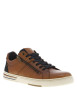 Thumbnail Sneakers en cuir camels avec des détails noirs et un zip à semelle plate - Image 3