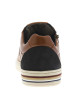 Thumbnail Sneakers en cuir camels avec des détails noirs et un zip à semelle plate - Image 6