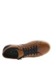 Thumbnail Sneakers en cuir camels avec des détails noirs et un zip à semelle plate - Image 4