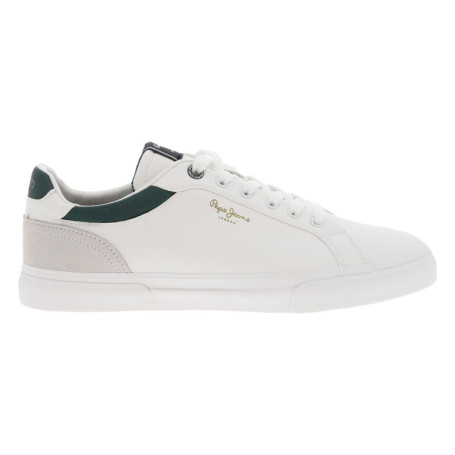 Tennis blanches avec des détails verts à...