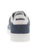 Thumbnail Sneakers bleues aspect denim à semelle plate blanche et à lacets plats - Image 6