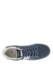 Thumbnail Sneakers bleues aspect denim à semelle plate blanche et à lacets plats - Image 4